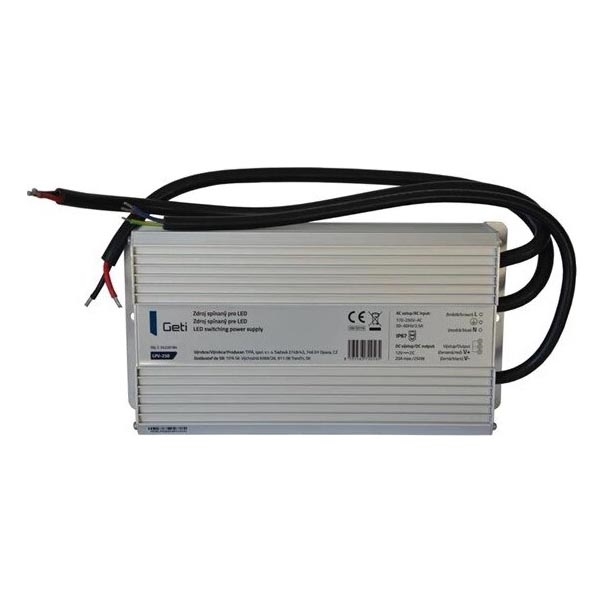 Napájecí zdroj spínaný pro LED pásky 250W/12V IP67