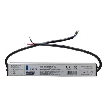 Napájecí zdroj spínaný pro LED pásky 50W/12V IP67