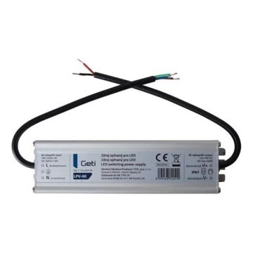 Napájecí zdroj spínaný pro LED pásky 60W/12V IP67