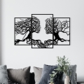Nástěnná dekorace 116x71 cm strom života kov