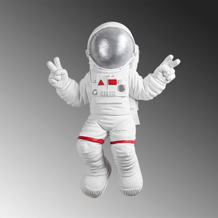 Nástěnná dekorace 47x35 cm astronaut stříbrná