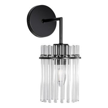 Nástěnná lampa 1xE27/60W/230V černá/čirá