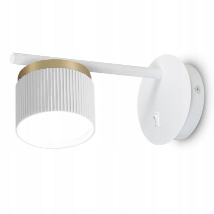 Nástěnná lampa 1xGX53/35W/230V bílá/zlatá