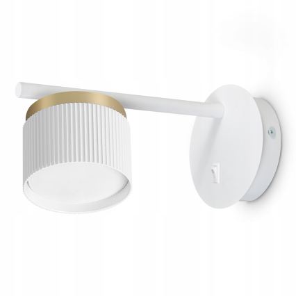 Nástěnná lampa 1xGX53/35W/230V bílá/zlatá
