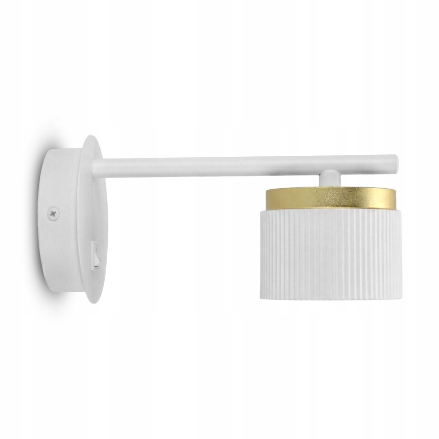 Nástěnná lampa 1xGX53/35W/230V bílá/zlatá