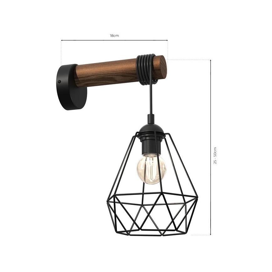 Nástěnná lampa ACERO 1xE27/60W/230V