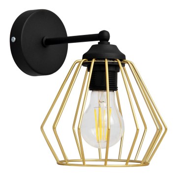 Nástěnná lampa AGAT 1xE27/15W/230V zlatá/černá
