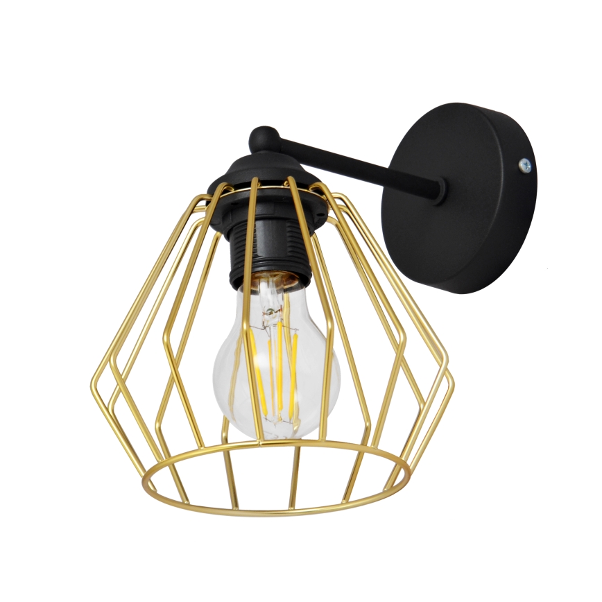 Nástěnná lampa AGAT 1xE27/15W/230V zlatá/černá