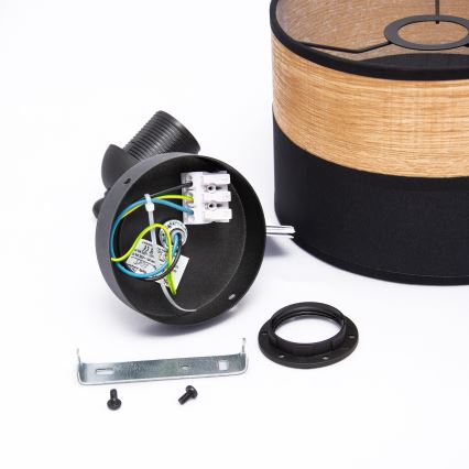 Nástěnná lampa ALBA 1xE27/15W/230V černá/hnědá