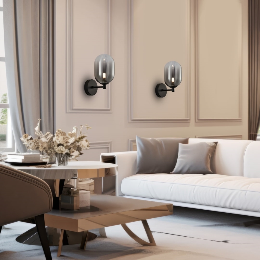 Nástěnná lampa ALIAS 1xG9/8W/230V černá/šedá