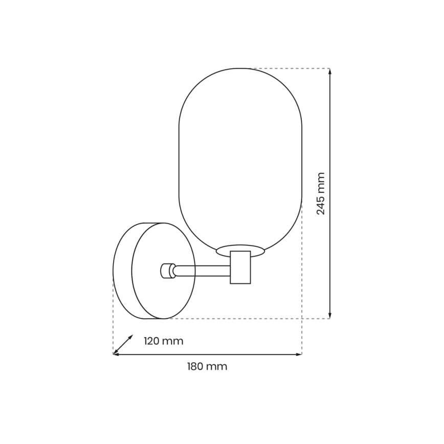 Nástěnná lampa ALIAS 1xG9/8W/230V černá/šedá