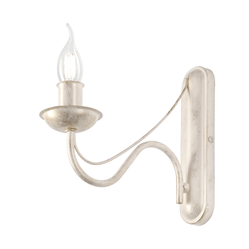 Nástěnná lampa ANTON 1xE14/60W/230V bílá patina