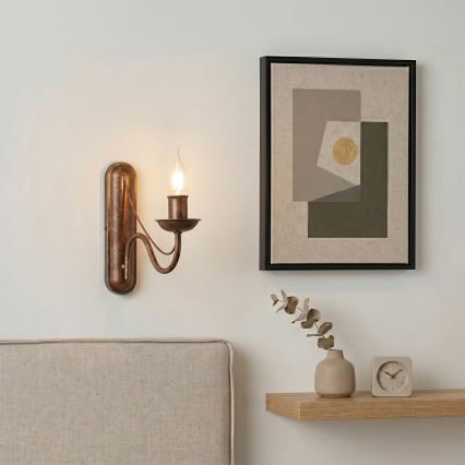 Nástěnná lampa ANTON 1xE14/60W/230V bronzová
