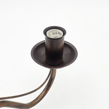 Nástěnná lampa ANTON 1xE14/60W/230V bronzová