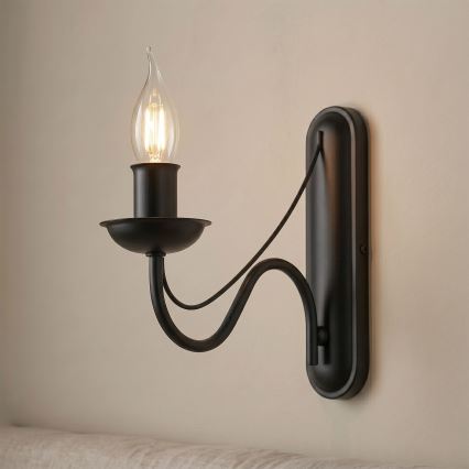 Nástěnná lampa ANTON 1xE14/60W/230V černá