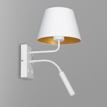 Nástěnná lampa ARDEN 1xE27/60W+1xG9/8W/230V bílá/zlatá