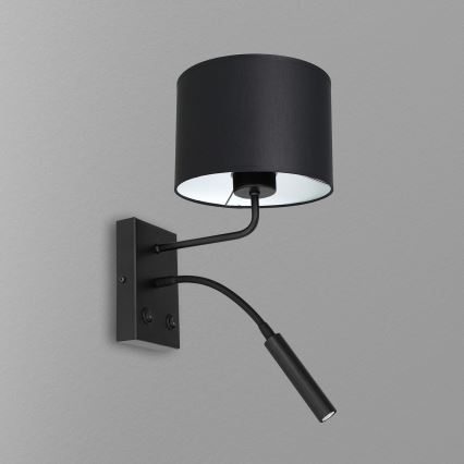 Nástěnná lampa ARDEN 1xE27/60W+1xG9/8W/230V černá/bílá