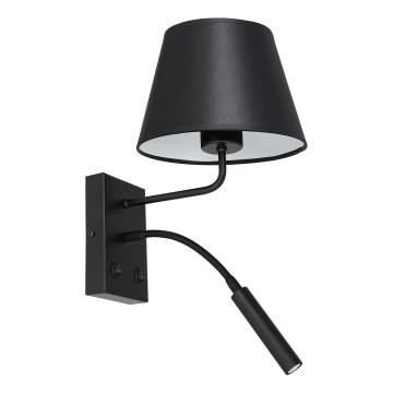 Nástěnná lampa ARDEN 1xE27/60W+1xG9/8W/230V černá/bílá