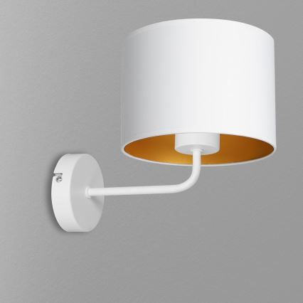 Nástěnná lampa ARDEN 1xE27/60W/230V bílá/zlatá