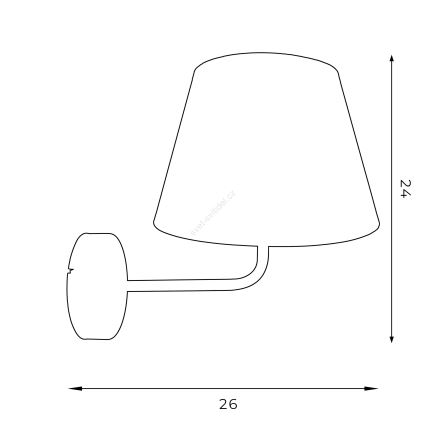 Nástěnná lampa ARDEN 1xE27/60W/230V fialová/zlatá