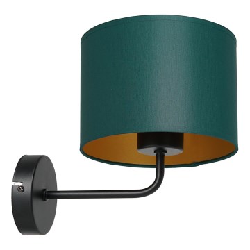 Nástěnná lampa ARDEN 1xE27/60W/230V zelená/zlatá