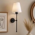 Nástěnná lampa ASPARAGUS 1xE27/40W/230V černá/krémová