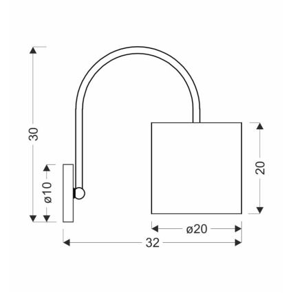 Nástěnná lampa ATLANTA 1xE27/40W/230V bílá