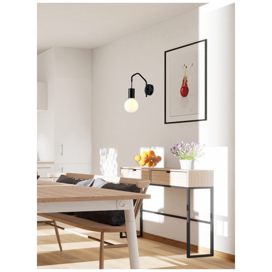 Nástěnná lampa BASSO 1xE27/40W/230V černá