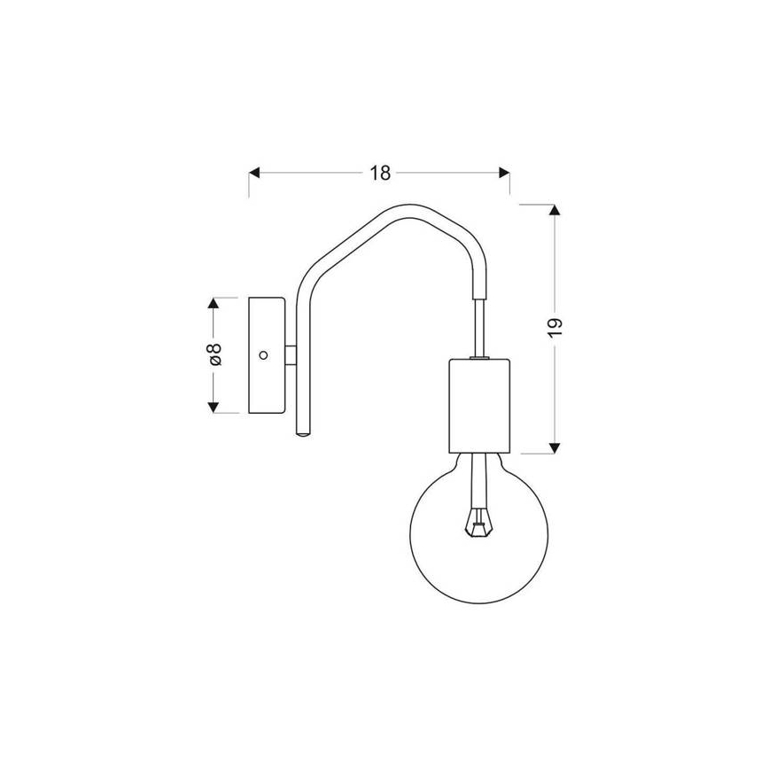 Nástěnná lampa BASSO 1xE27/40W/230V černá