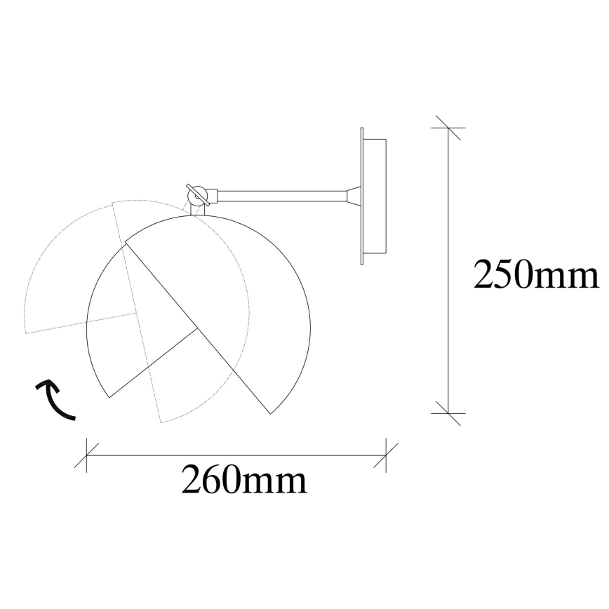 Nástěnná lampa BERCESTE 1xE27/40W/230V