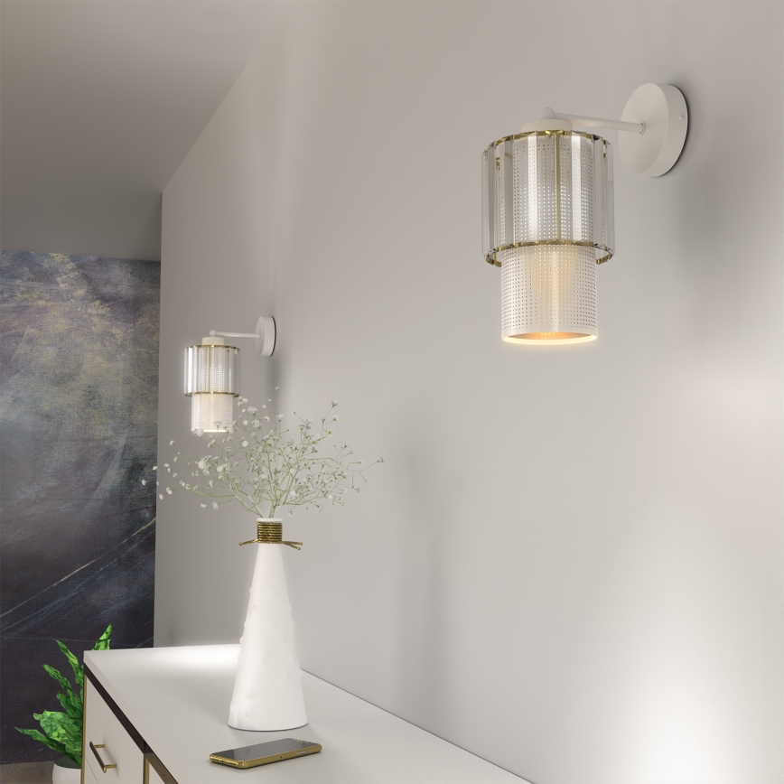 Nástěnná lampa BLANCO 1xE27/60W/230V bílá