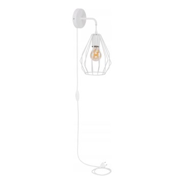 Nástěnná lampa BRYLANT 1xE27/60W/230V bílá