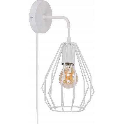 Nástěnná lampa BRYLANT 1xE27/60W/230V bílá