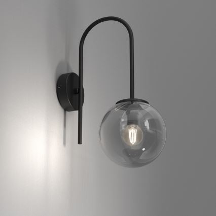 Nástěnná lampa CAMBRIDGE 1xE14/60W/230V černá