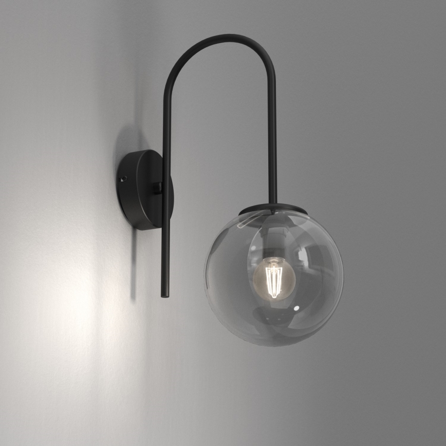 Nástěnná lampa CAMBRIDGE 1xE14/60W/230V černá