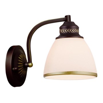 Nástěnná lampa CLAIR 1xE27/40W/230V hnědá/zlatá