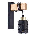 Nástěnná lampa ELEN 1xE27/35W/230V černá/zlatá/hnědá