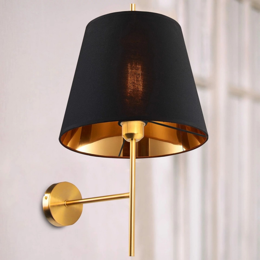 Nástěnná lampa ELENA 1xE27/20W/230V černá