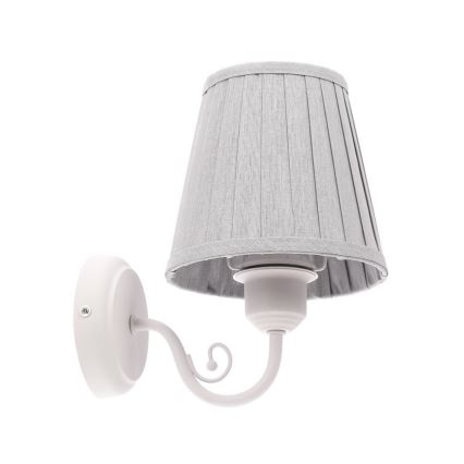Nástěnná lampa FIREZ 1xE27/40W/230V bílá/šedá