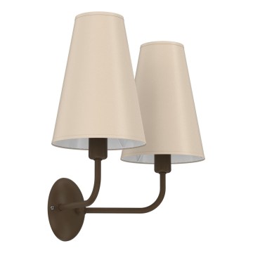 Nástěnná lampa GRENADA 2xE14/15W/230V béžová