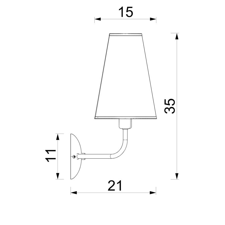 Nástěnná lampa GRENADA 2xE14/15W/230V béžová