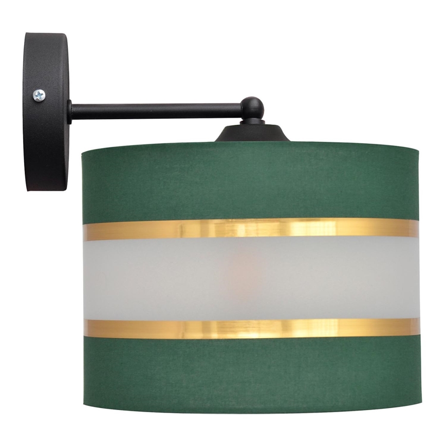 Nástěnná lampa HELEN 1xE27/15W/230V zelená/zlatá