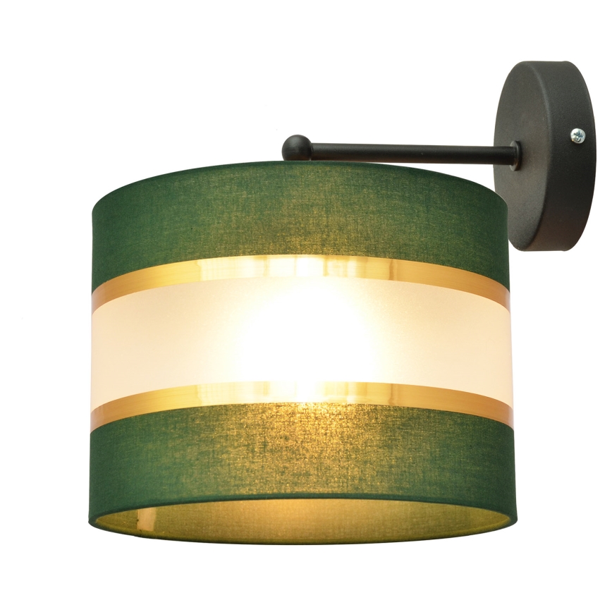 Nástěnná lampa HELEN 1xE27/15W/230V zelená/zlatá
