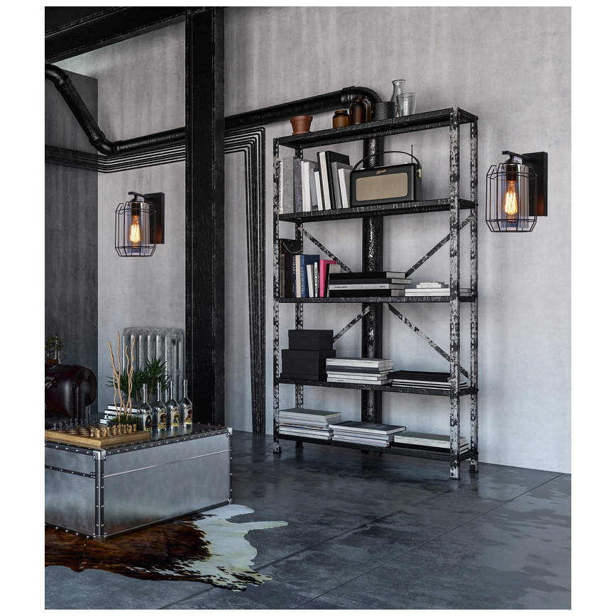Nástěnná lampa JONERA 1xE27/40W/230V černá