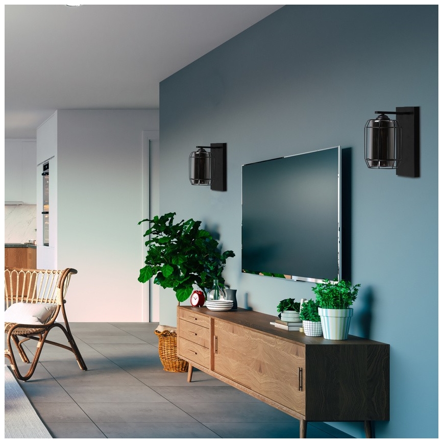 Nástěnná lampa JONERA 1xE27/40W/230V černá
