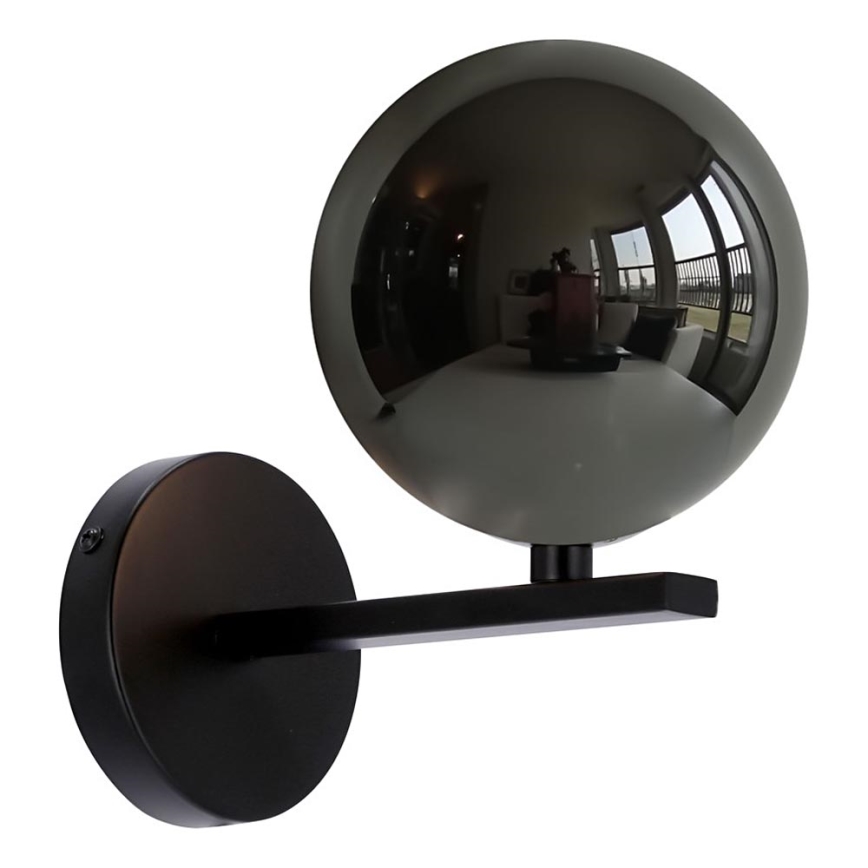 Nástěnná lampa KAMA 1xG9/28W/230V černá/kouřová černá