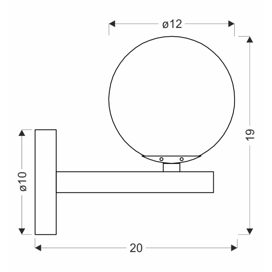 Nástěnná lampa KAMA 1xG9/28W/230V černá/kouřová černá