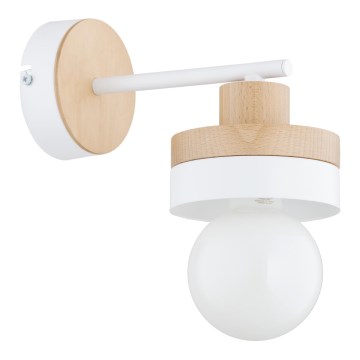 Nástěnná lampa LARSO 1xE27/15W/230V bílá/béžová