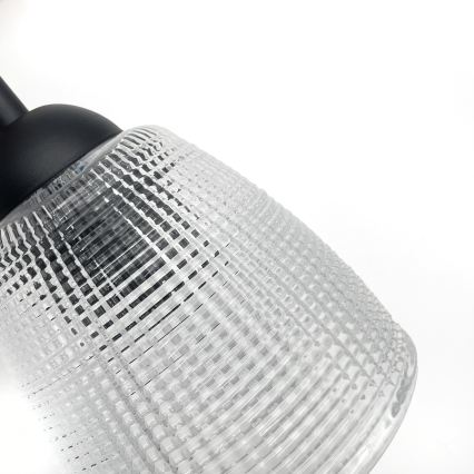 Nástěnná lampa LEANDRA 1xE27/15W/230V dub/černá