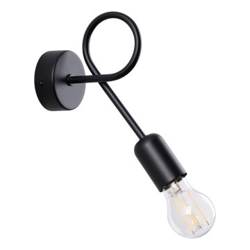 Nástěnná lampa LOOP 1xE27/15W/230V černá